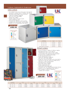 Lockers Cupboards Cloakrooms